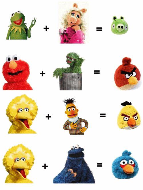 os muppets são pais dos angry birds